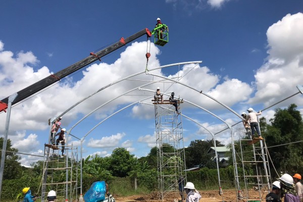 DỰ ÁN NHÀ MÀNG KHUNG HỘP BATTAMBANY ở CAMBODIA